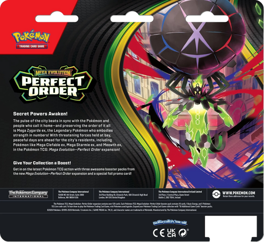Pokémon TCG: Mega Evolution - Perfect Order - Blister 3-pak - Chikorita