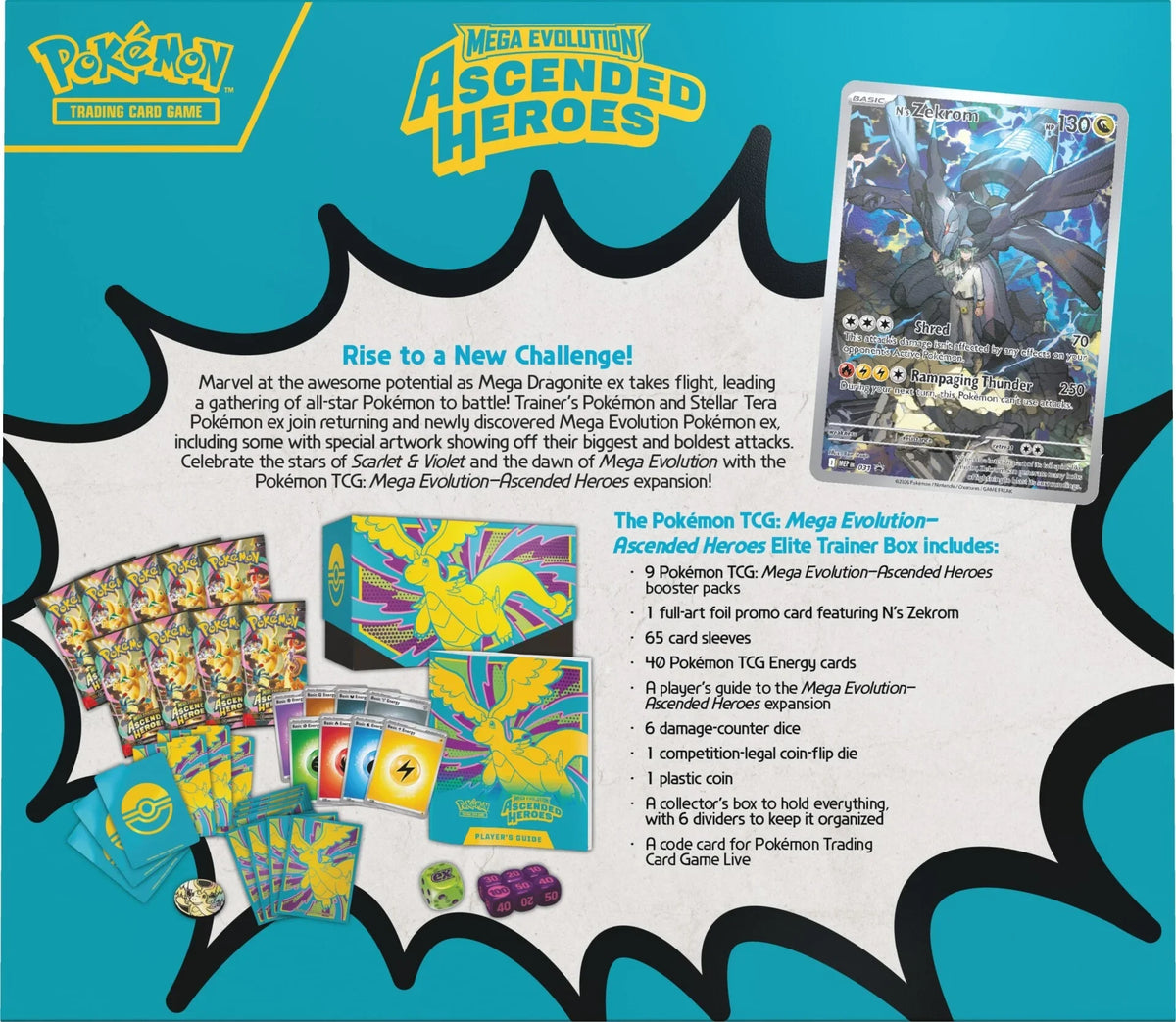 Pokemon TCG: Mega Evolution – Pudełko Trenera Elite Heroes