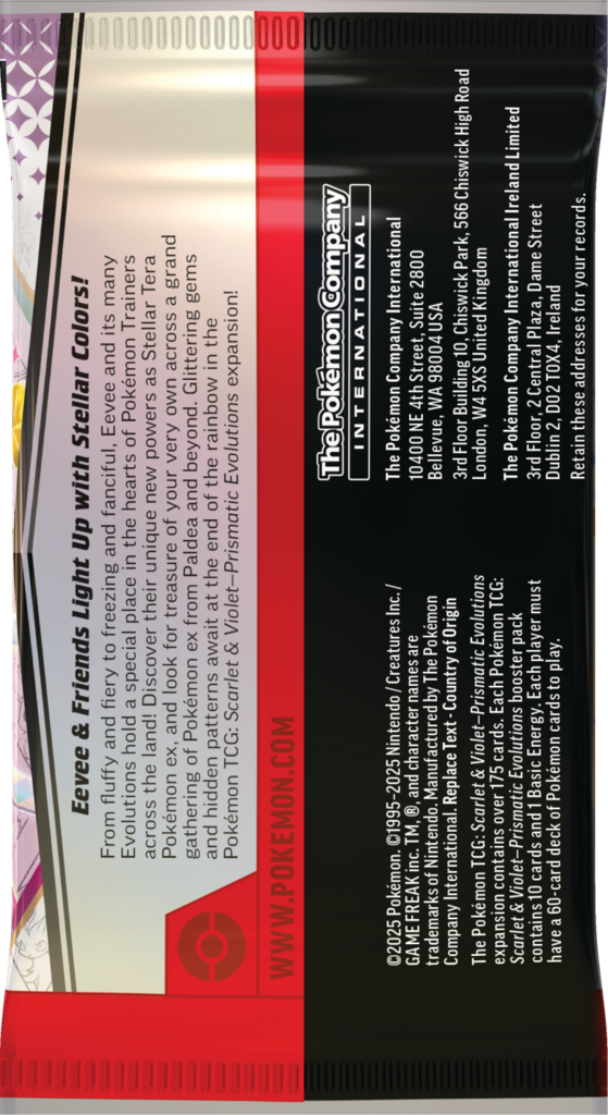 Pokémon TCG: Scarlet & Violet - Prismatic Evolutions - Pakiet 6 Booster