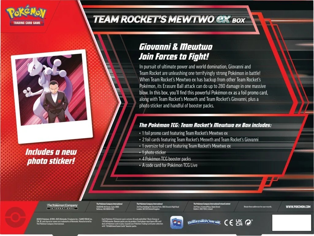 Pokemon TCG: pudełko Mewtwo Zespołu R