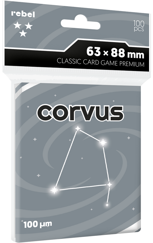 Rękawy na karty Rebel Corvus Premium (63 × 88 mm)
