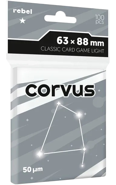 Rękawy na karty Rebel Corvus Light (63 × 88 mm)