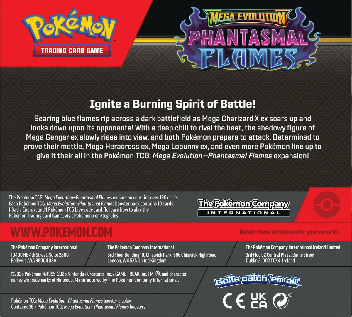 Pokemon TCG: Mega Ewolucja – Phantasmal Flames – Display boosterów (36)