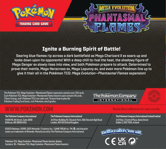 Pokemon TCG: Mega Ewolucja – Phantasmal Flames – Display boosterów (36)