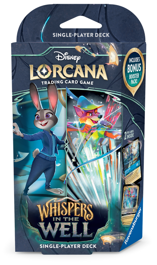 Disney Lorcana szepcze w studni: szafirowo-stalowa talia startowa