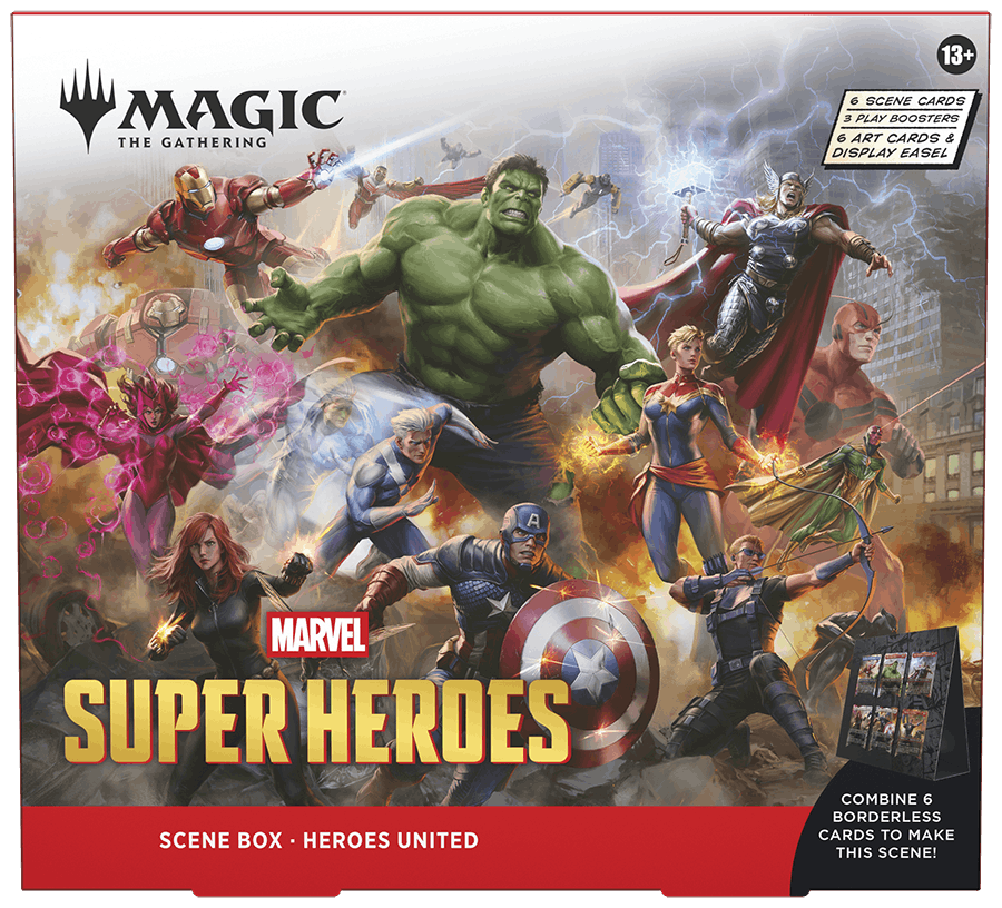 Magic the Gathering: Pudełko ze scenami Marvel Super Heroes – Heroes United