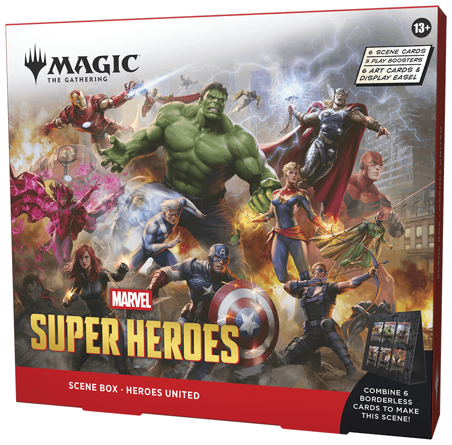 Magic the Gathering: Pudełko ze scenami Marvel Super Heroes – Heroes United