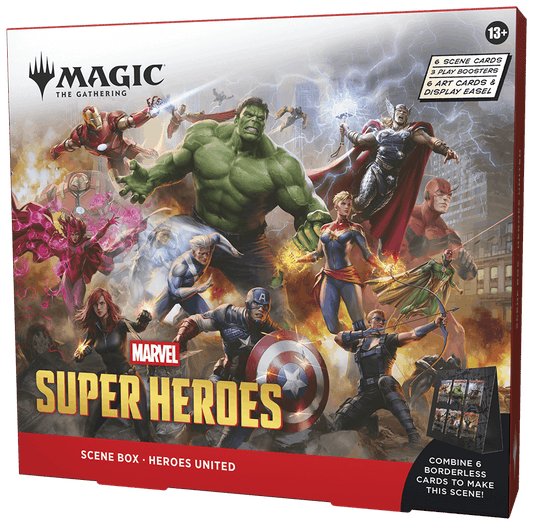 Magic the Gathering: Pudełko ze scenami Marvel Super Heroes – Heroes United