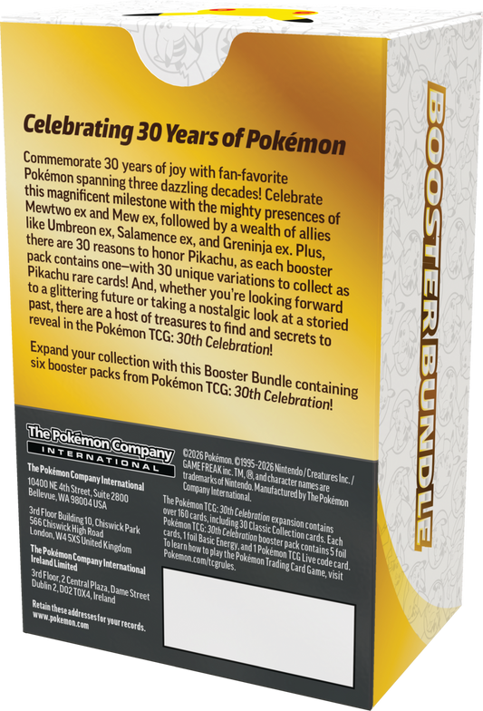 Pokémon TCG: 30. uroczystość – pakiet Booster