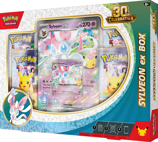 Pokemon TCG: Pudełko z okazji 30. uroczystości - Sylveon ex