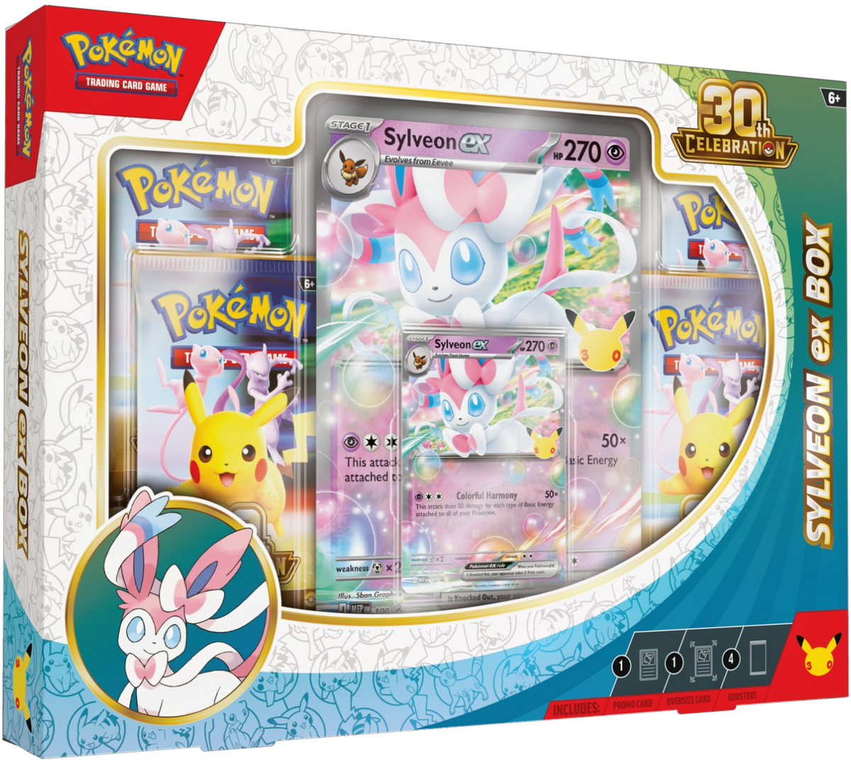 Pokemon TCG: Pudełko z okazji 30. uroczystości - Sylveon ex