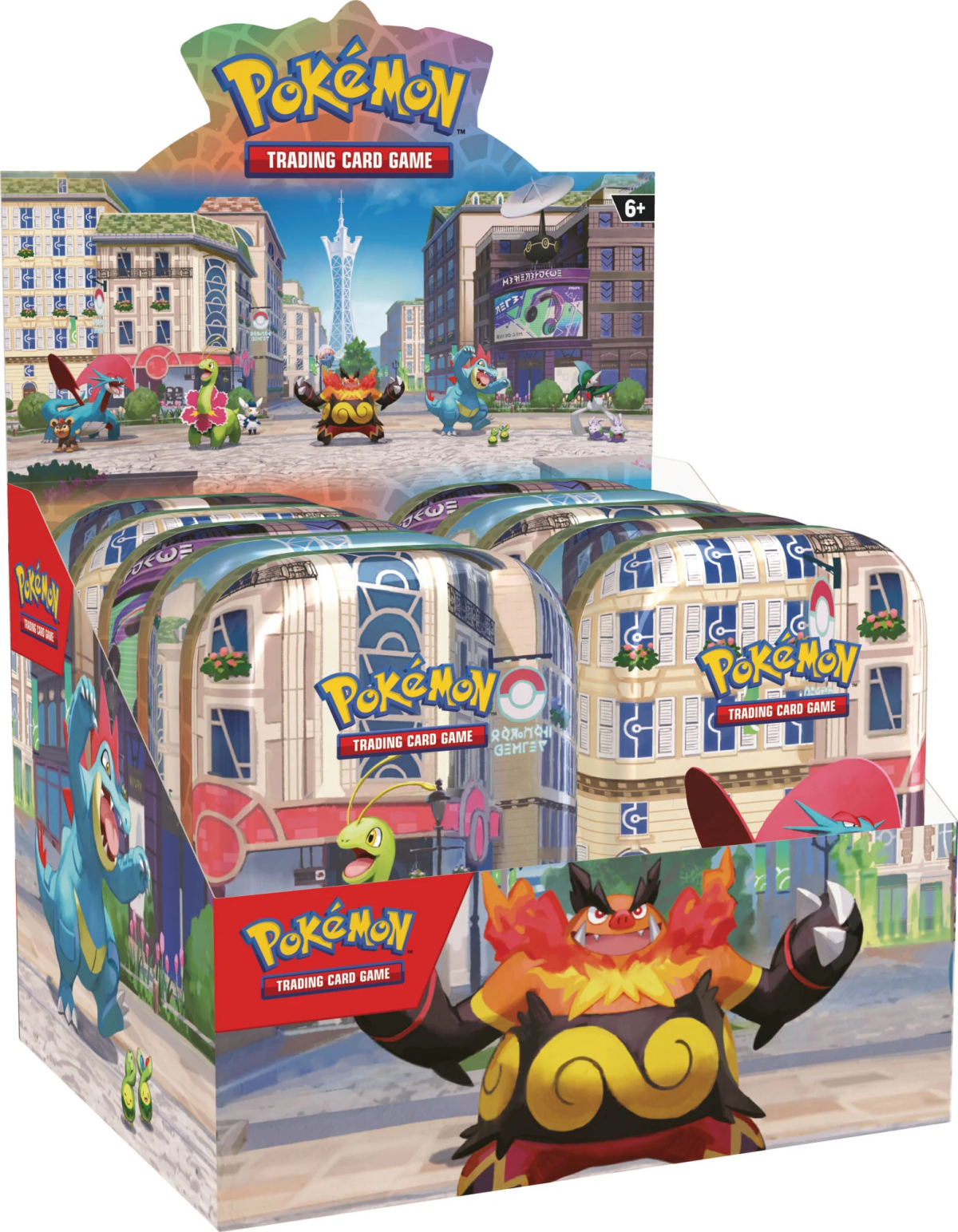 Pokémon TCG: Wyświetlacz Lumiose City Mini puszka (10)