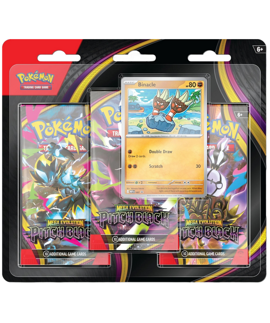 Pokemon TCG: Mega Evolution – Pitch Black – 3-pakowy blister