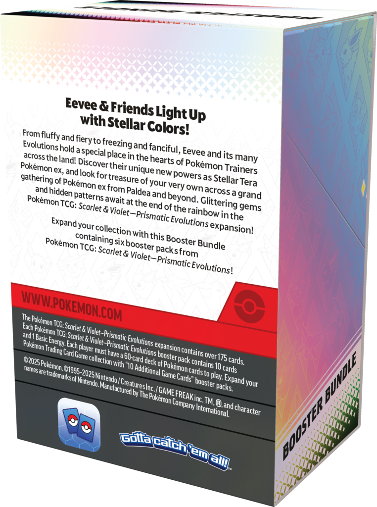 Pokémon TCG: Scarlet & Violet - Prismatic Evolutions - Pakiet 6 Booster